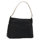 PRADA Shoulder Bag Nylon Black Silver Auth 133387-1