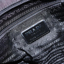 PRADA Shoulder Bag Nylon Black Silver Auth 133387-18