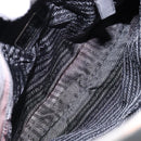 PRADA Shoulder Bag Nylon Black Silver Auth 133387-10