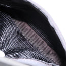 PRADA Shoulder Bag Nylon Black Silver Auth 133387-22