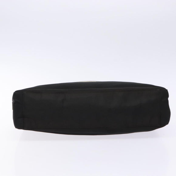 PRADA Shoulder Bag Nylon Black Silver Auth 133387