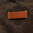 GUCCI GG Canvas Tote Bag Brown Gold 282439 Auth 133388-15
