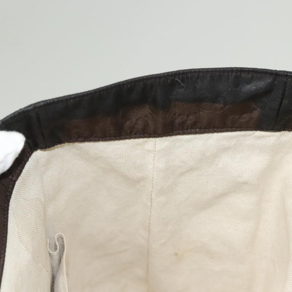 GUCCI GG Canvas Tote Bag Brown Gold 282439 Auth 133388