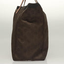 GUCCI GG Canvas Tote Bag Brown Gold 282439 Auth 133388-5