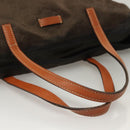 GUCCI GG Canvas Tote Bag Brown Gold 282439 Auth 133388-8