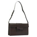Salvatore Ferragamo Shoulder Bag Leather Brown Auth 133389-1