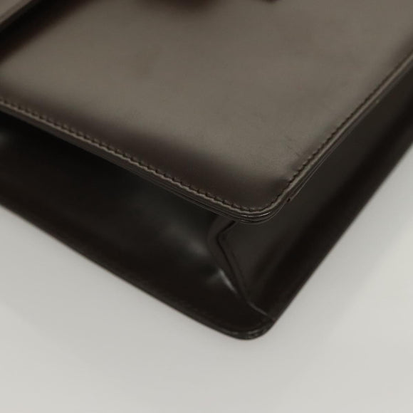 Salvatore Ferragamo Shoulder Bag Leather Brown Auth 133389