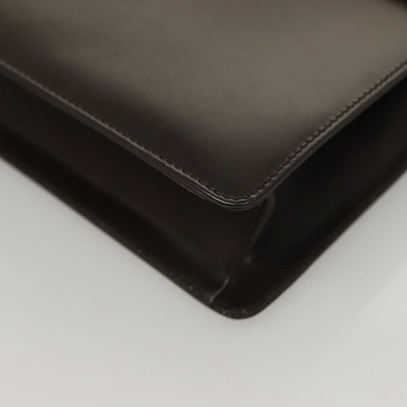 Salvatore Ferragamo Shoulder Bag Leather Brown Auth 133389