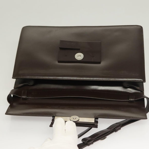 Salvatore Ferragamo Shoulder Bag Leather Brown Auth 133389