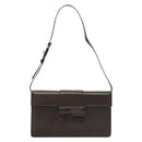 Salvatore Ferragamo Shoulder Bag Leather Brown Auth 133389-13