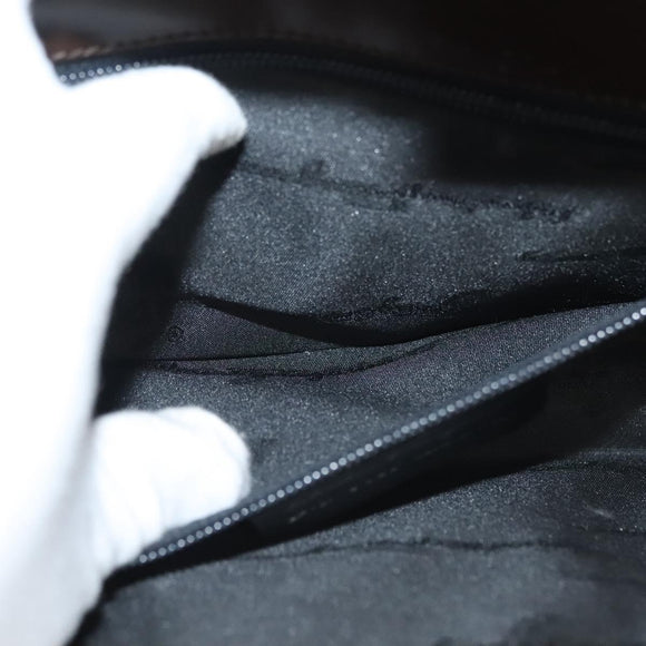 Salvatore Ferragamo Shoulder Bag Leather Brown Auth 133389