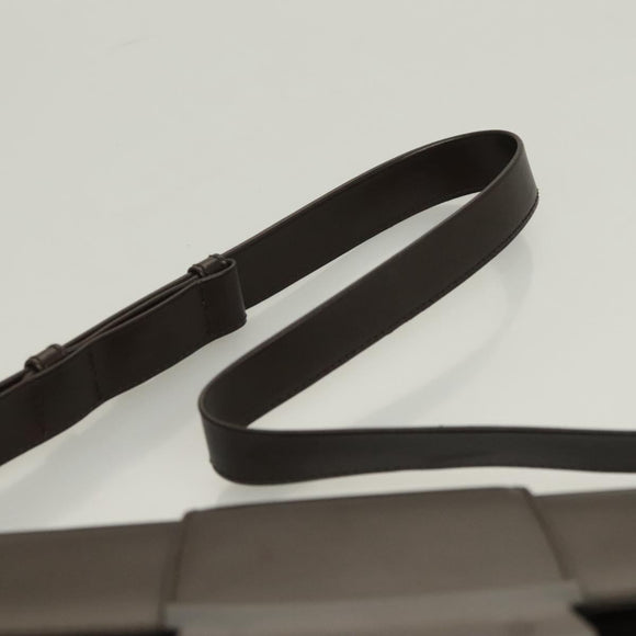 Salvatore Ferragamo Shoulder Bag Leather Brown Auth 133389