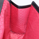 GUCCI Web Sherry Line GG Canvas Shoulder Bag Black Gold 37 04 3657 Auth 133392-20