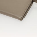 PRADA Shoulder Wallet Bag Safiano leather Beige Gold Auth 133393-17