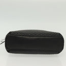 BALLY Quilted Chain Shoulder Bag Leather Black Gold Auth 133395-5