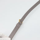 Miu Miu Matelasse Hand Bag Leather 2way Gray Gold Auth 133400-15