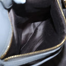 Miu Miu Matelasse Hand Bag Leather 2way Gray Gold Auth 133400-25