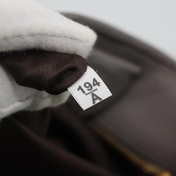 Miu Miu Matelasse Hand Bag Leather 2way Gray Gold Auth 133400