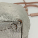 Miu Miu Hand Bag Leather 2way Pink Silver Auth 133403-13