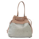 Miu Miu Hand Bag Leather 2way Pink Silver Auth 133403-2