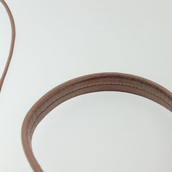 Miu Miu Hand Bag Leather 2way Pink Silver Auth 133403