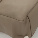 Salvatore Ferragamo Hand Bag Leather Gray Gold Auth 133404-16