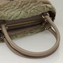 Salvatore Ferragamo Hand Bag Leather Gray Gold Auth 133404-8