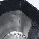 Salvatore Ferragamo Gancini Hand Bag Leather Black Silver Auth 133405-22