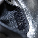 Salvatore Ferragamo Gancini Hand Bag Leather Black Silver Auth 133405-12