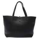 Salvatore Ferragamo Gancini Hand Bag Leather Black Silver Auth 133405-2