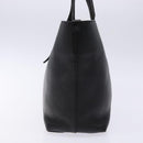 Salvatore Ferragamo Gancini Hand Bag Leather Black Silver Auth 133405-3