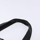 Salvatore Ferragamo Gancini Hand Bag Leather Black Silver Auth 133405-14