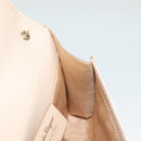 Salvatore Ferragamo Chain Vala Shoulder Bag Leather Beige Gold Auth 133406-19