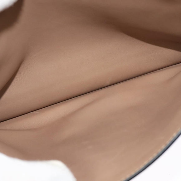 VALENTINO Shoulder Bag Leather Red Gold Auth 133407