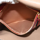 VALENTINO Shoulder Bag Leather Red Gold Auth 133407-24