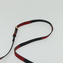 VALENTINO Shoulder Bag Leather Red Gold Auth 133407-8