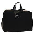 GUCCI Boston Bag Cotton Black Silver 010 1553 0301 Auth 133415-1