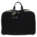 GUCCI Boston Bag Cotton Black Silver 010 1553 0301 Auth 133415-2