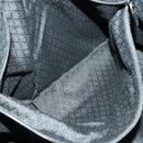 GUCCI Boston Bag Cotton Black Silver 010 1553 0301 Auth 133415-20