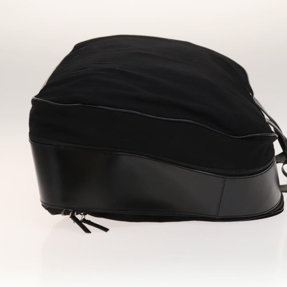 GUCCI Boston Bag Cotton Black Silver 010 1553 0301 Auth 133415