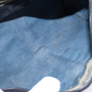 GUCCI GG Supreme Sherry Line Clutch Bag PVC Navy Gold Red Auth 133416-14