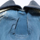 GUCCI GG Supreme Sherry Line Clutch Bag PVC Navy Gold Red Auth 133416-16