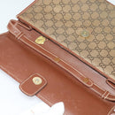 GUCCI GG Canvas Shoulder Bag Brown Gold 004 49 0195 Auth 133417-15