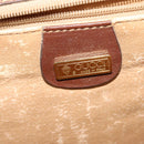 GUCCI GG Canvas Shoulder Bag Brown Gold 004 49 0195 Auth 133417-16