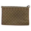 GUCCI GG Canvas Shoulder Bag Brown Gold 004 49 0195 Auth 133417-3