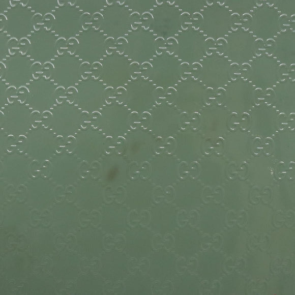 GUCCI Micro GG Canvas Tote Bag Patent leather Green Gold 336776 Auth 133418