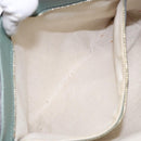 GUCCI Micro GG Canvas Tote Bag Patent leather Green Gold 336776 Auth 133418-22