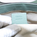 GUCCI Micro GG Canvas Tote Bag Patent leather Green Gold 336776 Auth 133418-12