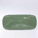 GUCCI Micro GG Canvas Tote Bag Patent leather Green Gold 336776 Auth 133418-5