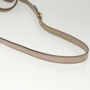 GUCCI Horsebit Hand Bag Leather 2way Gold Pink gold 319795 Auth 133420-10